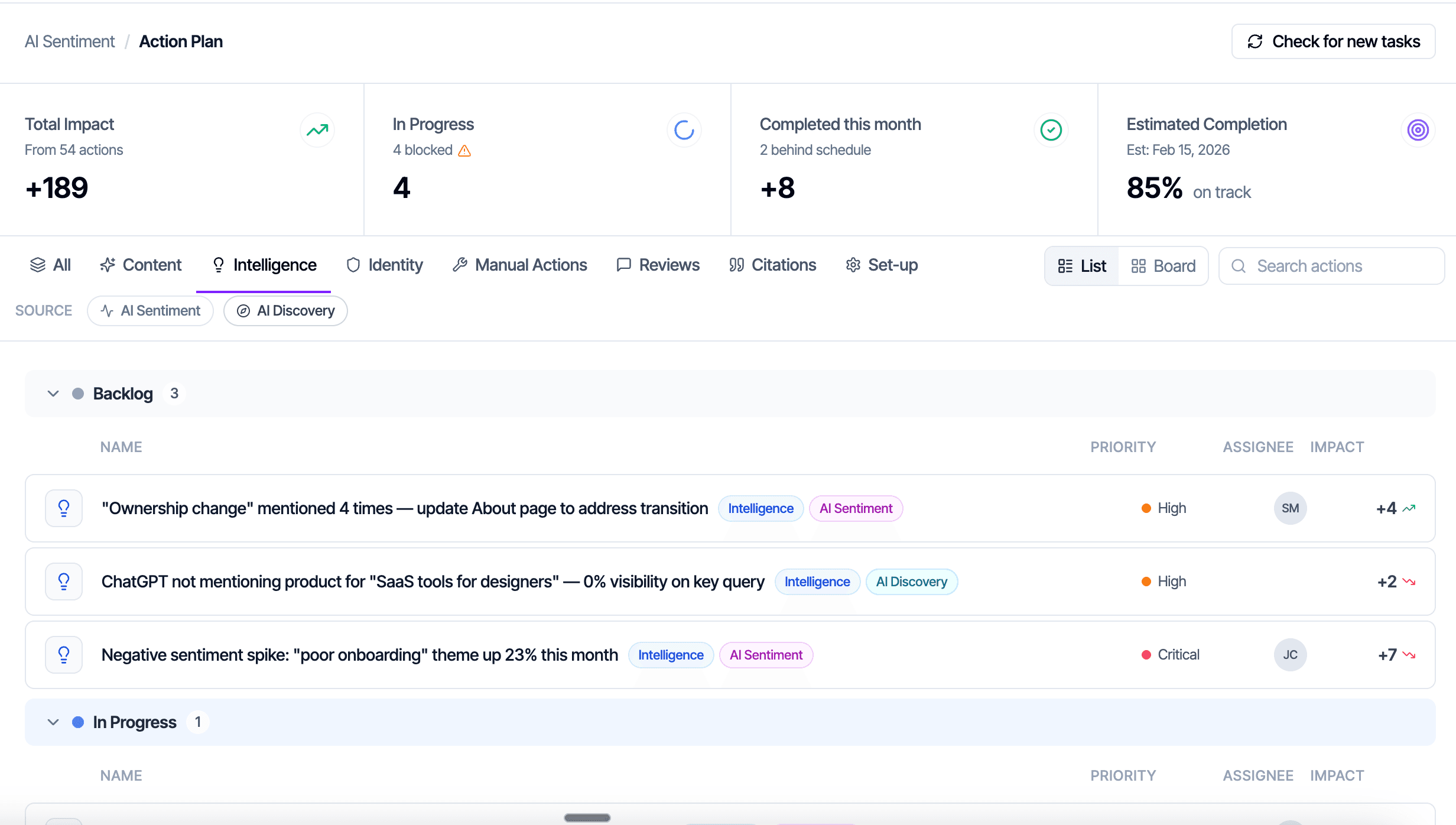 AI Visibility Action Plans
