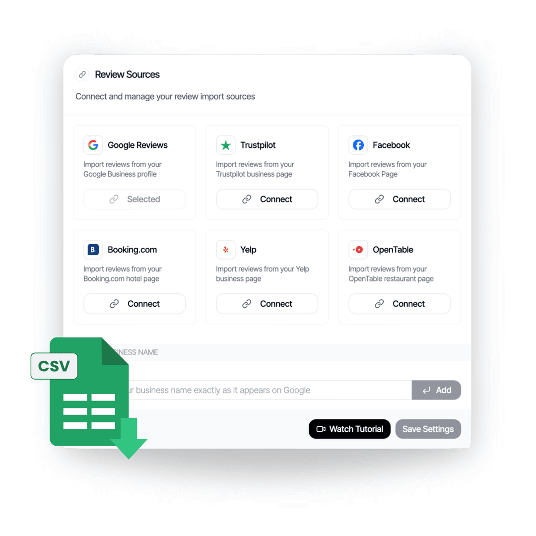 Import Your Reviews